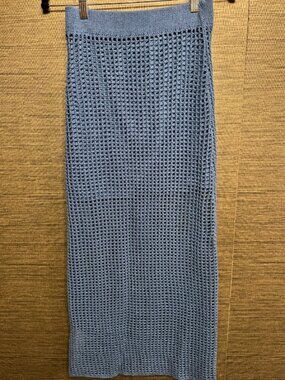 Mango Blue Skirt NWT